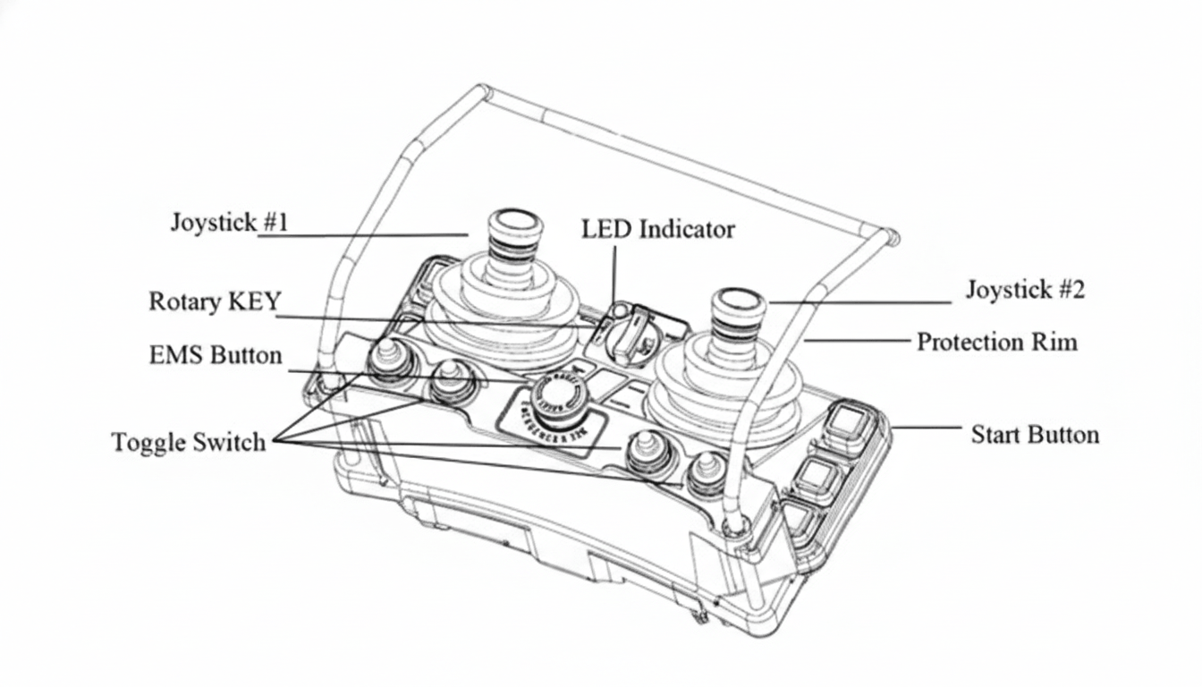 Bản vẽ bộ điều khiển cẩu trục F24-60