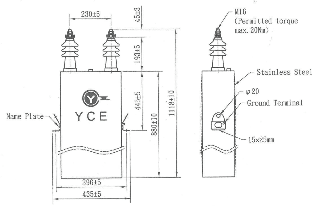 bản vẽ tụ điện yuhchang 1